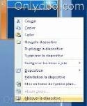 J'ai créé mes diapos et j'ai voulue personalisé ces diapos et depuis ils ne defilent plus  que faire ?