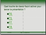 Présentation question à choix multiples 